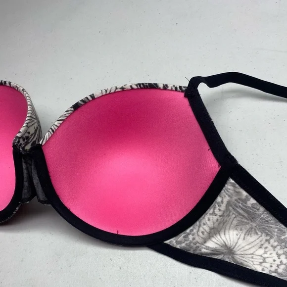 NWT LS GRY/WHT Lightly Lined Underwire, 36D *P1064 - Picture 4 of 6